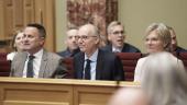 Le Premier ministre Luc Frieden sur le banc du gouvernement de la Chambre des Députés (photos du 21 novembre 2023).